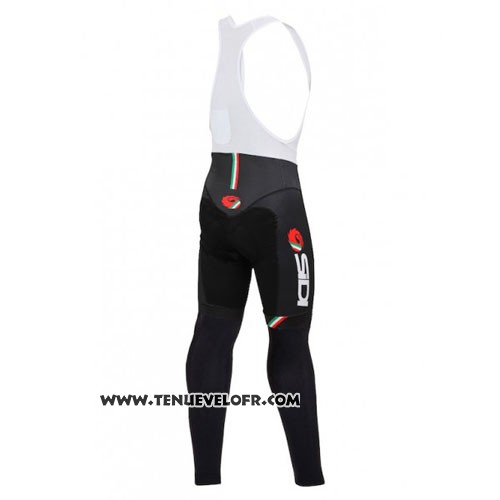 2014 Maillot Ciclismo Castelli SIDI Noir et Rouge Manches Longues et Cuissard